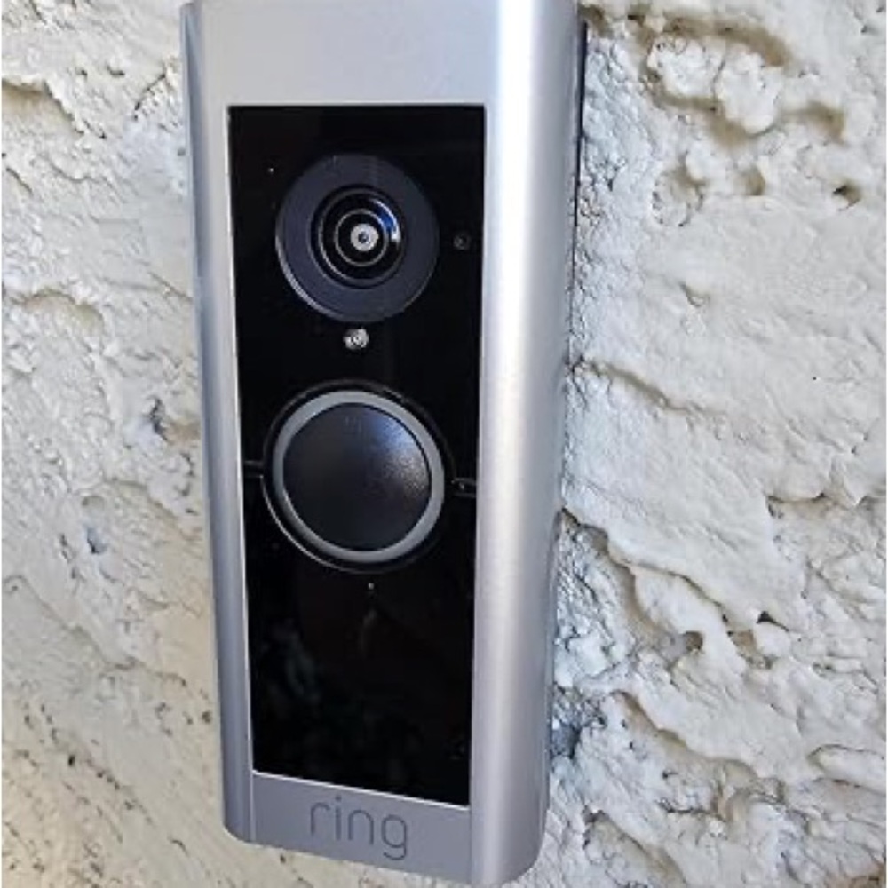 Ring Doorbell with Silver and Black Finish